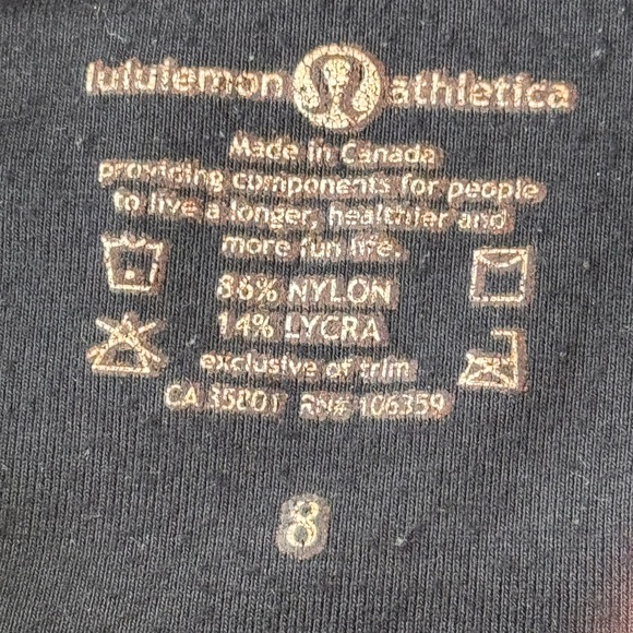 Vintage Lululemon cross back tank with built in bra - Picture 3 of 4